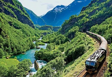 Fjords of Norway rail tour